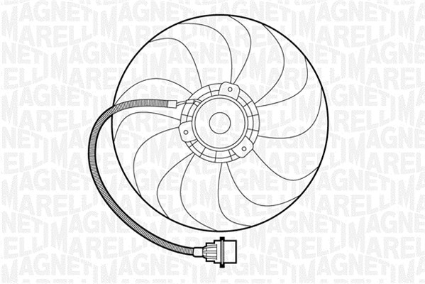 Ventilator, radiator 069422272010 MAGNETI MARELLI