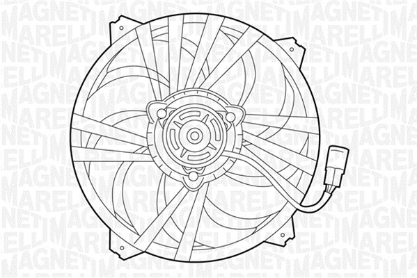 Ventilator, radiator 069422281010 MAGNETI MARELLI