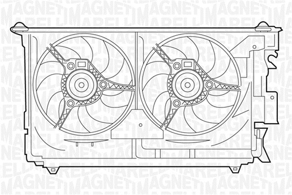 Ventilator, radiator 069422283010 MAGNETI MARELLI