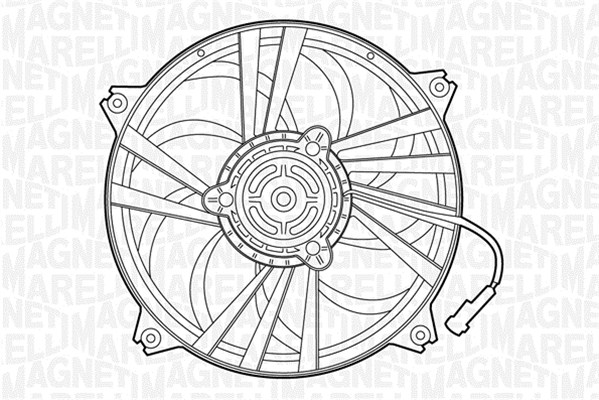 Ventilator, radiator 069422288010 MAGNETI MARELLI