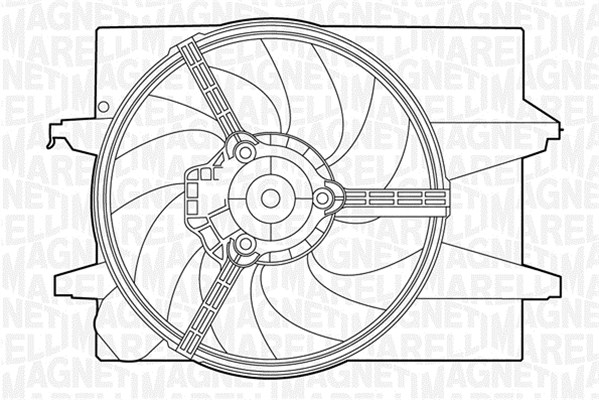 Ventilator, radiator 069422308010 MAGNETI MARELLI