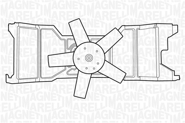 Ventilator, radiator 069422309010 MAGNETI MARELLI