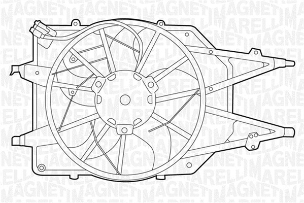 Ventilator, radiator 069422311010 MAGNETI MARELLI