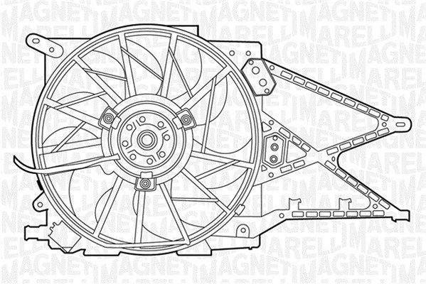 Ventilator, radiator 069422330010 MAGNETI MARELLI