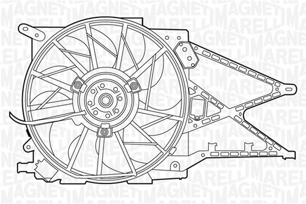 Ventilator, radiator 069422343010 MAGNETI MARELLI