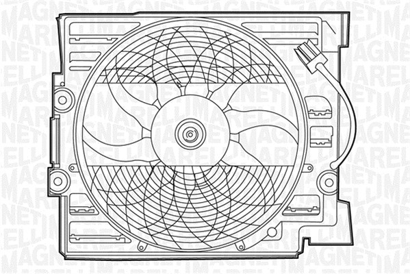 Ventilator, radiator 069422366010 MAGNETI MARELLI