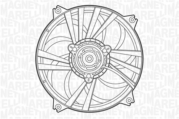Ventilator, radiator 069422387010 MAGNETI MARELLI