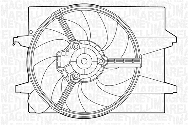 Ventilator, radiator 069422395010 MAGNETI MARELLI