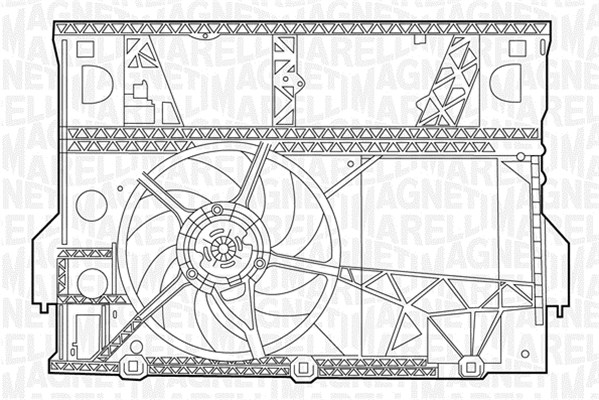 Ventilator, radiator 069422429010 MAGNETI MARELLI