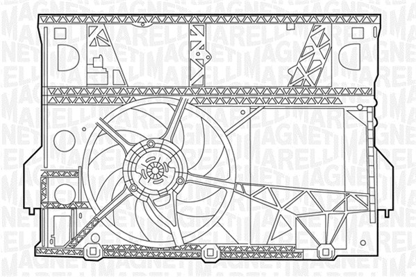 Ventilator, radiator 069422430010 MAGNETI MARELLI