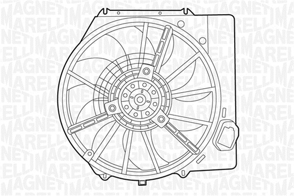Ventilator, radiator 069422437010 MAGNETI MARELLI