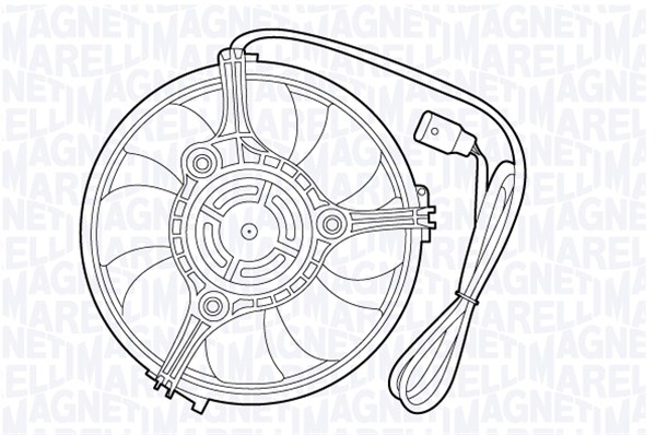 Ventilator, radiator 069422467010 MAGNETI MARELLI