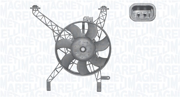 Ventilator, radiator 069422815010 MAGNETI MARELLI