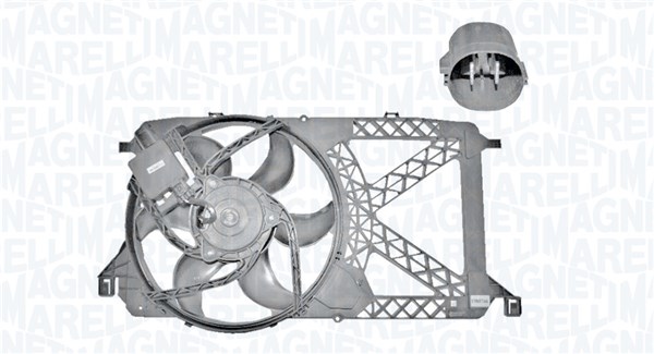 Ventilator, radiator 069422819010 MAGNETI MARELLI