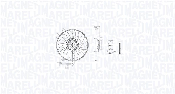 Ventilator, radiator 069422848010 MAGNETI MARELLI