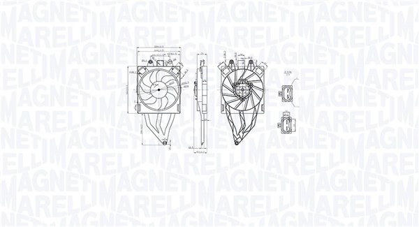 Ventilator, radiator 069422854010 MAGNETI MARELLI