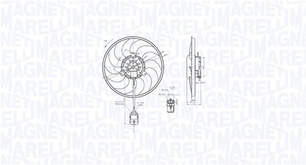 Ventilator, radiator 069422860010 MAGNETI MARELLI