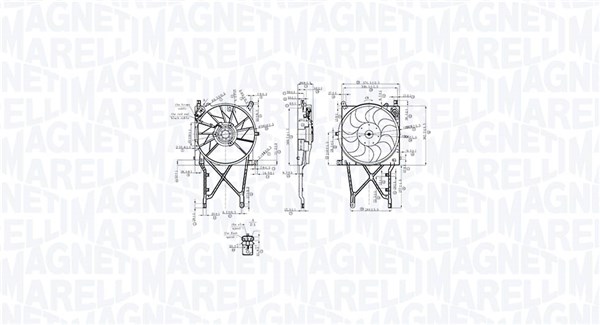 Ventilator, radiator 069422863010 MAGNETI MARELLI