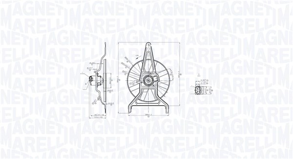 Ventilator, radiator 069422867010 MAGNETI MARELLI