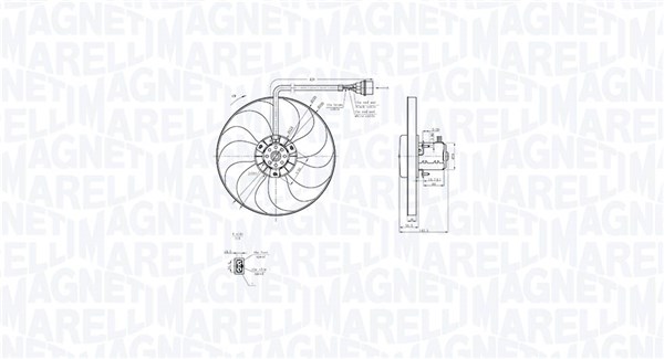 Ventilator, radiator 069422877010 MAGNETI MARELLI