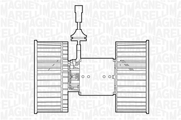 Ventilator, habitaclu 069412534010 MAGNETI MARELLI