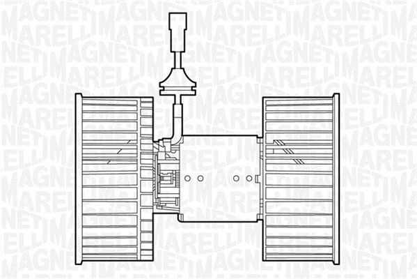 Ventilator, habitaclu 069412535010 MAGNETI MARELLI