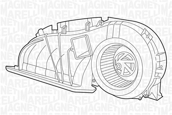 Ventilator, habitaclu 069401324010 MAGNETI MARELLI