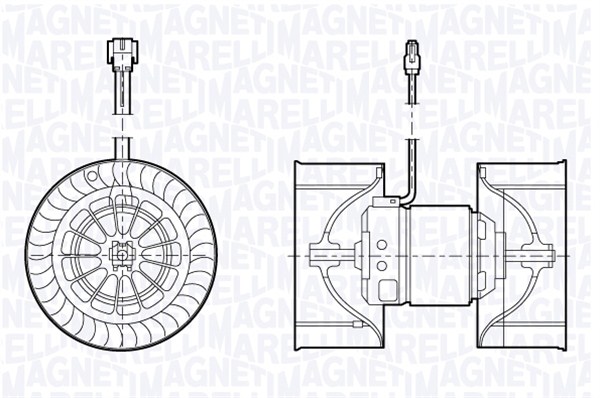 Ventilator, habitaclu 069412691010 MAGNETI MARELLI