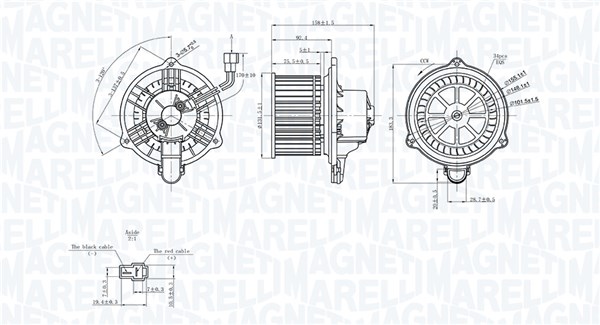 Ventilator, habitaclu 069412752010 MAGNETI MARELLI