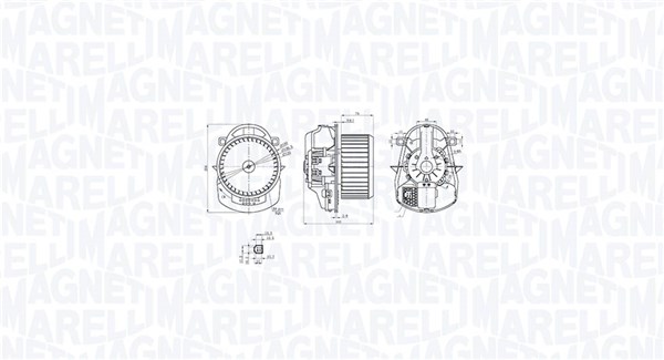 Ventilator, habitaclu 069412771010 MAGNETI MARELLI