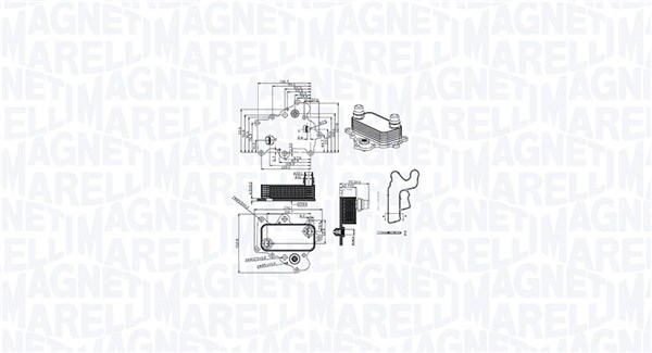 Radiator ulei, ulei motor 350300000400 MAGNETI MARELLI