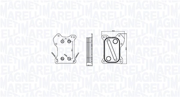 Radiator ulei, ulei motor 350300000800 MAGNETI MARELLI