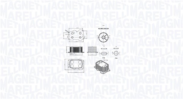 Radiator ulei, ulei motor 350300000900 MAGNETI MARELLI