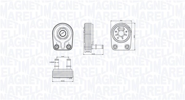 Radiator ulei, ulei motor 350300001400 MAGNETI MARELLI