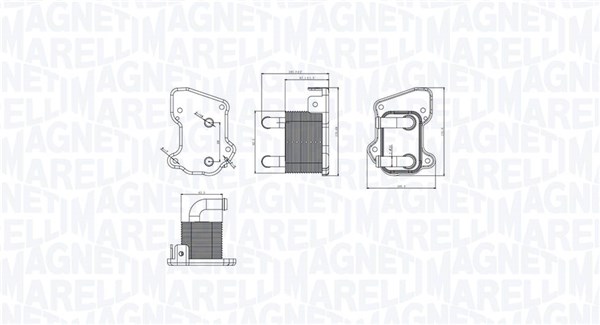 Radiator ulei, ulei motor 350300002200 MAGNETI MARELLI