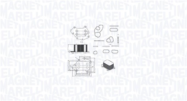 Radiator ulei, ulei motor 350300002400 MAGNETI MARELLI