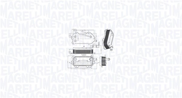 Radiator ulei, ulei motor 350300003000 MAGNETI MARELLI