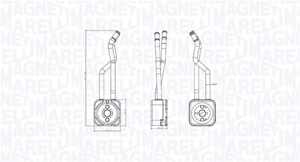 Radiator ulei, ulei motor 350300003800 MAGNETI MARELLI