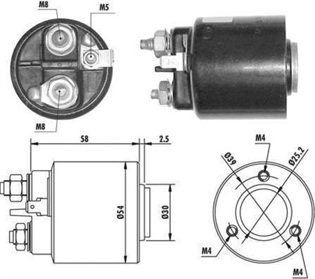 Solenoid, electromotor 940113050061 MAGNETI MARELLI