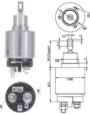 Solenoid, electromotor 940113050126 MAGNETI MARELLI