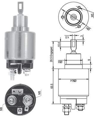 Solenoid, electromotor 940113050127 MAGNETI MARELLI