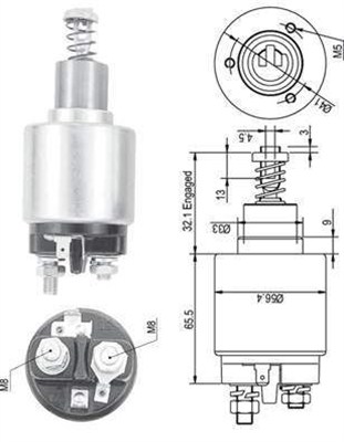 Solenoid, electromotor 940113050129 MAGNETI MARELLI