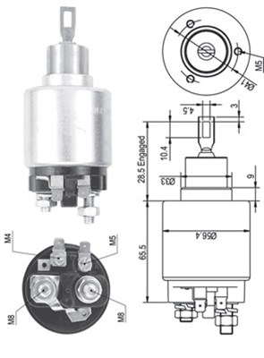 Solenoid, electromotor 940113050133 MAGNETI MARELLI