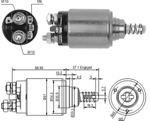 Solenoid, electromotor 940113050186 MAGNETI MARELLI