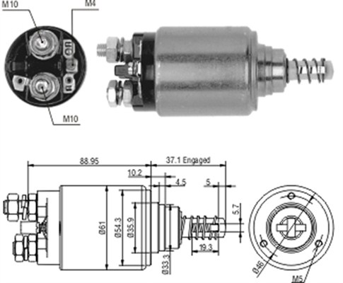 Solenoid, electromotor 940113050187 MAGNETI MARELLI