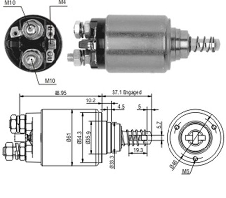 Solenoid, electromotor 940113050189 MAGNETI MARELLI