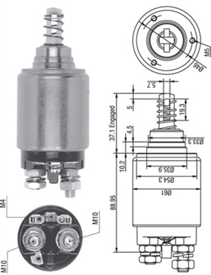 Solenoid, electromotor 940113050262 MAGNETI MARELLI