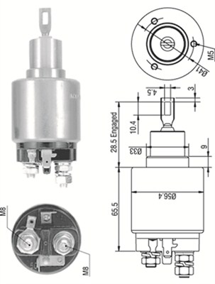 Solenoid, electromotor 940113050270 MAGNETI MARELLI