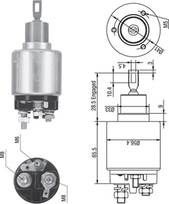 Solenoid, electromotor 940113050271 MAGNETI MARELLI