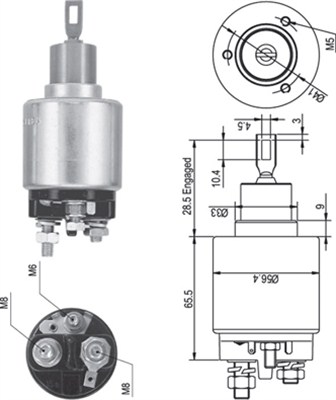 Solenoid, electromotor 940113050344 MAGNETI MARELLI